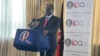Kenya opposition leader Raila Odinga speaks to the international media at the Kempinski hotel in Nairobi, Kenya, July 25, 2023. (Mariama Diallo/VOA)