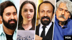 از راست: کیوان کلهر، اصغر فرهادی، ترانه علی‌دوستی، مهدی یراحی