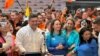 Freddy Superlano al declinar a su candidatura y apoyar a María Corina Machado en la primaria presidencial de la oposición de Venezuela. 