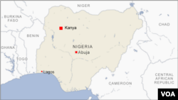 FILE - Map of Nigeria 