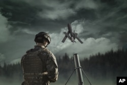 Grafički prikaz ispaljivanja drona Svičblejd 600 (Foto: AeroVironment, Inc via AP)
