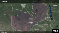File - Map of Zambia that shows the city of Lusaka, where the business summit is being held.