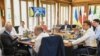 Lideri G7 na samitu u Nemačkoj razgovaraju putem video linka sa ukrajinskim predsednikom Volodimirom Zelenskim (Foto: Tobias Schwarz/Pool Photo via AP)