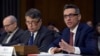 Clint Watts, right, a Senior Fellow at the Foreign Policy Research Institute Program on National Security, testifies before the Senate Intelligence Committee hearing on Capitol Hill in Washington, March 30, 2017, on Russian intelligence activities.