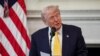 Le président Donald Trump lors d’une session d'affaires à la Maison Blanche avec les gouverneurs d'Etats américains réunis à Washington DC pour la réunion hivernale de la ‘National Governors Association’ (NGA), le 21 février 2025.