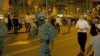 An Israeli special forces soldier walks outside the Central Jerusalem Bus Station after police said a woman was stabbed by a Palestinian outside the bus station, October 14, 2015.