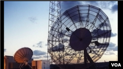 Voice of America's satellite dishes in Washington, D.C.