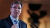 Serbian Prime Minister Aleksandar Vucic speaks during the Business Forum Serbia-Albania, in the town of Nis, Serbia, Oct. 14, 2016. 