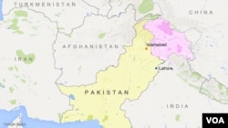 Letak kota Lahore dan Islamabad di Pakistan