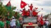 USDP ပါတီ နဲ့ NLD ပါတီကြီးနှစ်ခု ရွေးကောက်ပွဲ စည်းရုံးရေး ဆင်းနေစဉ် (၂၀၂၀၊ စက်တင်ဘာလ ၁၉ ရက်နေ့)