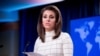 State Department spokesperson Morgan Ortagus speaks at a news conference at the State Department in Washington, Monday, June 17, 2019. (AP Photo/Andrew Harnik)