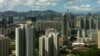 俯瞰香港高楼和港湾