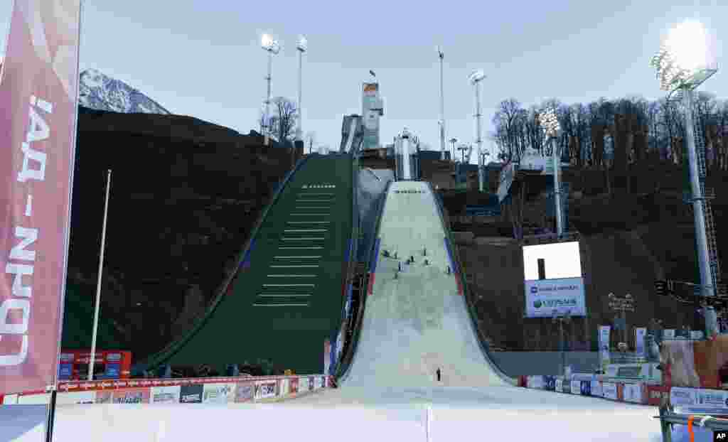 Trung tâm Trượt tuyết Nhảy RusSki Gorki tại Sochi.