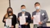 香港民意研究所7月9日公佈最新民意調查顯示，41%民主派支持者認同民主派區議員應該拒絕宣誓、直接辭職。(美國之音: 湯惠芸拍攝)
