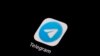 加密通讯应用程序“电报”（Telegram）的图标