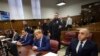 El expresidente Donald Trump en la corte penal de Manhattan, el 16 de abril de 2024, en Nueva York.