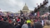 USA, Washington, protest of Trump supporters in front of Kongres