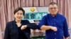 香港記者協會主席陳朗昇接受民主黨前主席劉慧卿網台節目訪問，形容國安法下香港新聞自由變得支離破碎 (美國之音湯惠芸)