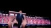 President Donald Trump walks to the stage after Vice President Mike Pence delivered a speech on the third day of the Republican National Convention at Fort McHenry National Monument and Historic Shrine in Baltimore, Aug. 26, 2020. 
