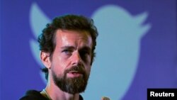 Twitter CEO Jack Dorsey addresses students during a town hall at the Indian Institute of Technology (IIT) in New Delhi, India, November 12, 2018. 