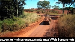 Nesta foto de arquivo, Mina da Gemfields Montepuez