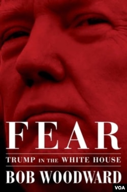 The book, "Fear, Trump in the White House," authored by Bob Woodward and published by Simon & Schuster, is to be released September 11.