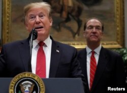 Predsjednik SAD Donald Trump govori u Bijeloj kući u Washingtonu, 6. februara 2019.