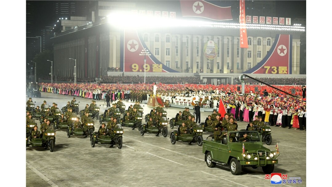 9일 평양 김일성광장에서 북한 정권수립 73주년 열병식이 열렸다.