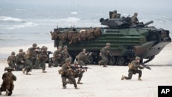 Морська піхота США на навчаннях Baltops 2018 у Литві.