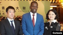 Presidente do CNJ de São Tomé e Príncipe, Calisto do Nascimento, em visita à China