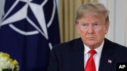 Президент США Дональд Трамп на зустрічі керівників країн НАТО у Лондоні 3 грудня 2019 р.