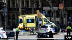 Cenário do incidente em Barcelona