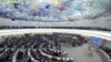 联合国人权理事会2月28日在日内瓦辩论叙利亚人权与人道局势的会场