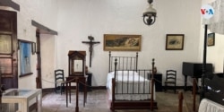 En el museo Rubeén Darìo, en León, Nicaragua, ha disminuido la cantidad de visitantes tras la pandemia. Foto Houston Castillo, VOA.