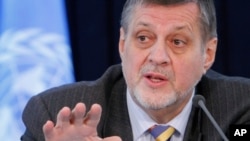 FILE - Jan Kubis, the U.N. Secretary-General's special representative to Afghanistan.