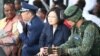 台湾总统蔡英文视导汉光演习(台湾国防部提供)