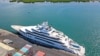 Суперяхта Amadea у пристани Queens Wharf в Лаутоке, Фиджи, 15 апреля 2022 года (архивное фото Leon Lord/Fiji Sun via AP).