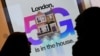 英国伦敦一家手机商店的5G网络广告
