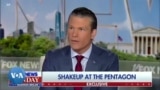 Le secrétaire à la défense Pete Hegseth explique les changements à la tête de l'armée